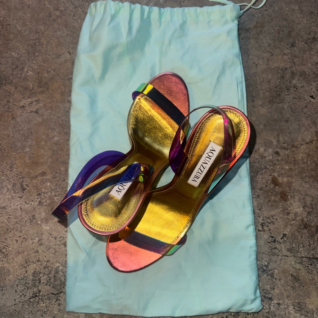 Aquazzura Vibrant Strappy Heels